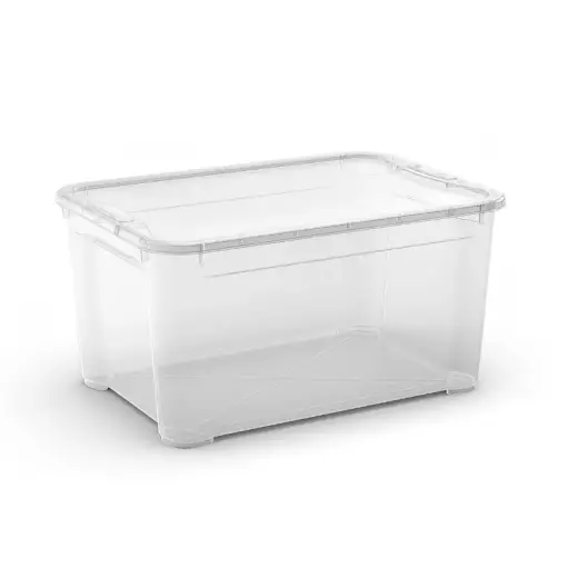 Kaanega karp T Box L 47L 39x55,5x28,5cm läbipaistev