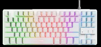 Klaviatūra Trust GXT 833W Thado White