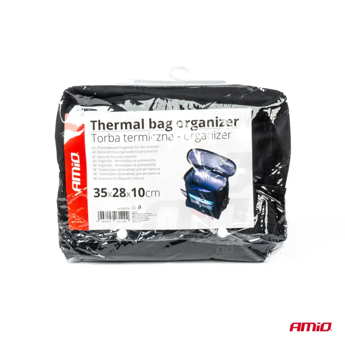 Thermal bag organizer for the car seat CO-8