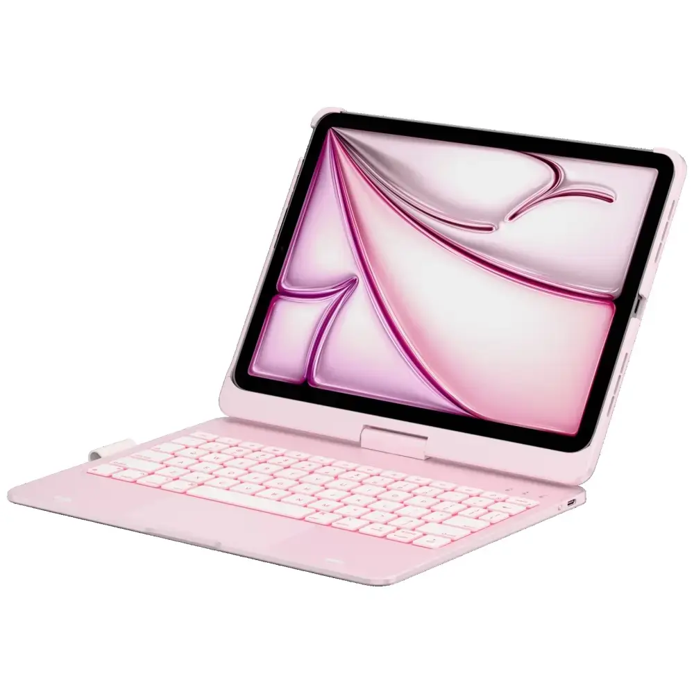 Case Typecase Flexbook Touch with keyboard for iPad Air 11" 2024/2025 light pink