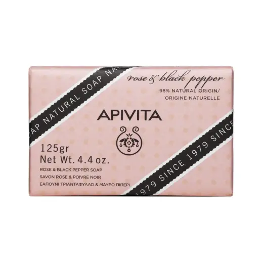 Apivita, Natural Rose, Scented Soap Bar , 125 g