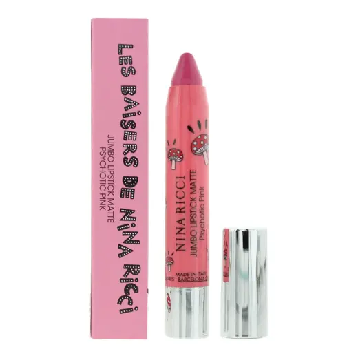Nina Ricci, Jumbo, Matte, Cream Lipstick, Psychotic Pink, 2.5 g