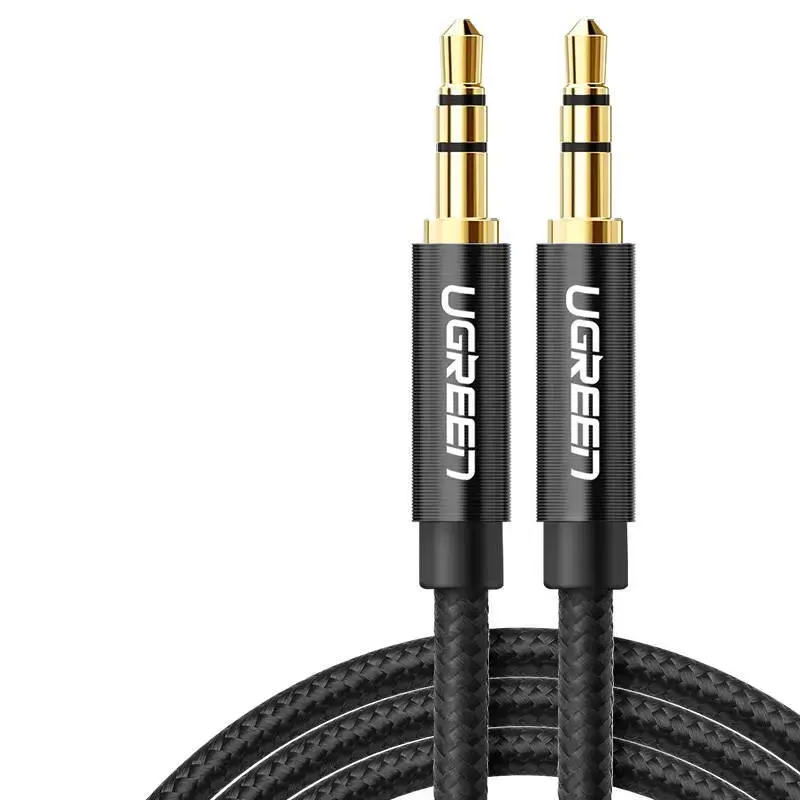 UGREEN AV112 Mini jack cable 3.5mm AUX 0.5m (black)