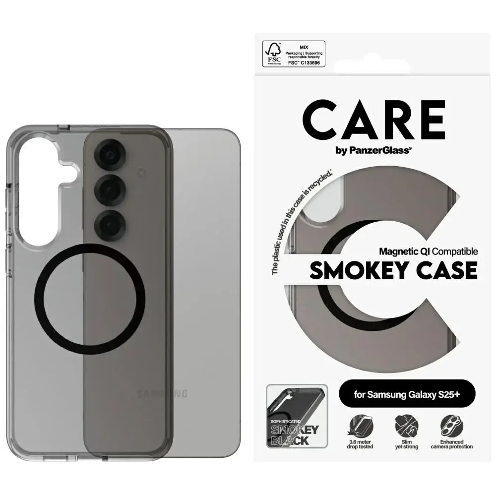 Etui CARE by PanzerGlass Flagship Urban   Combat QI do Samsung Galaxy S25+ czarny