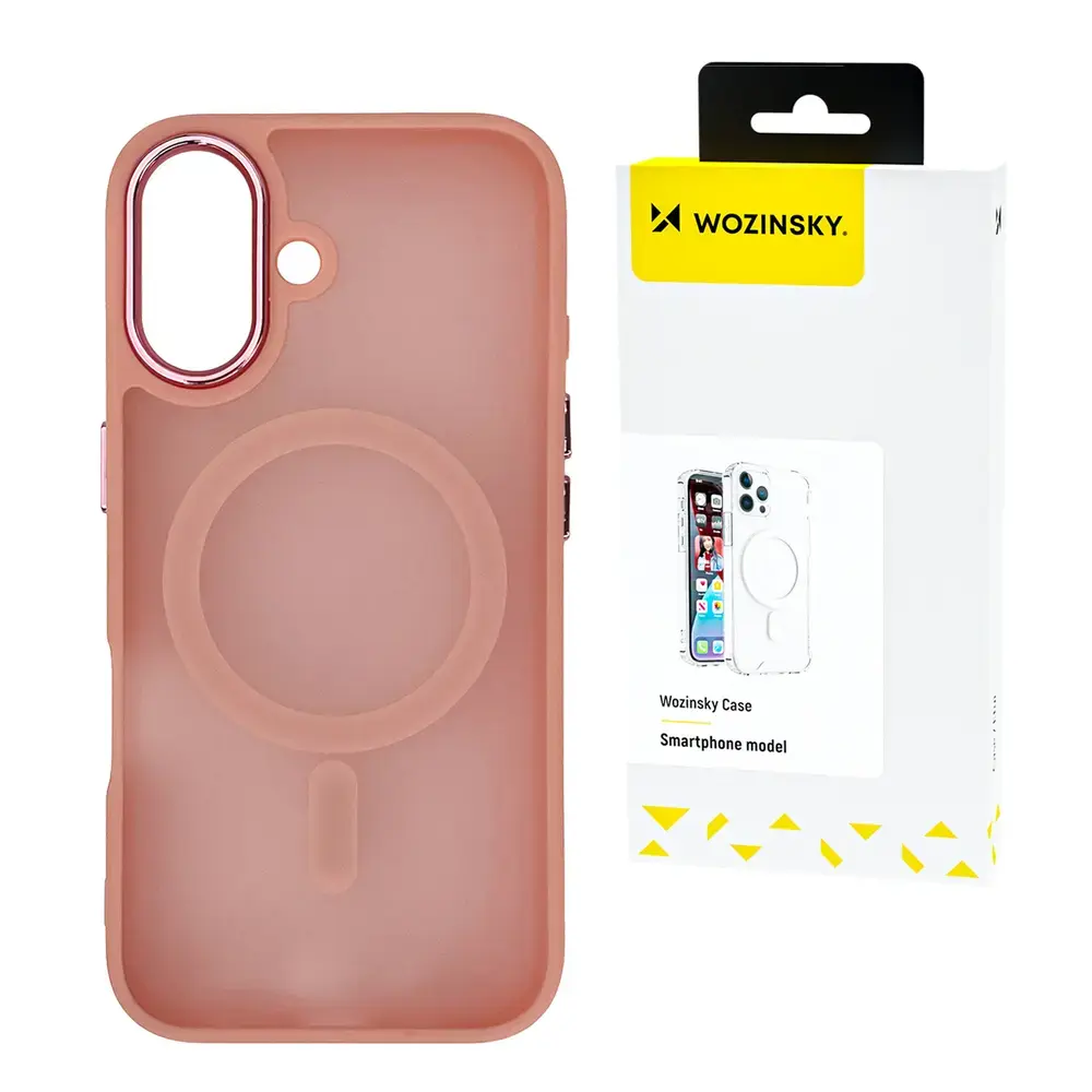Wozinsky Fashion maciņš ar MagSafe atbalstu telefonam Samsung Galaxy S24 FE (S721) rozā