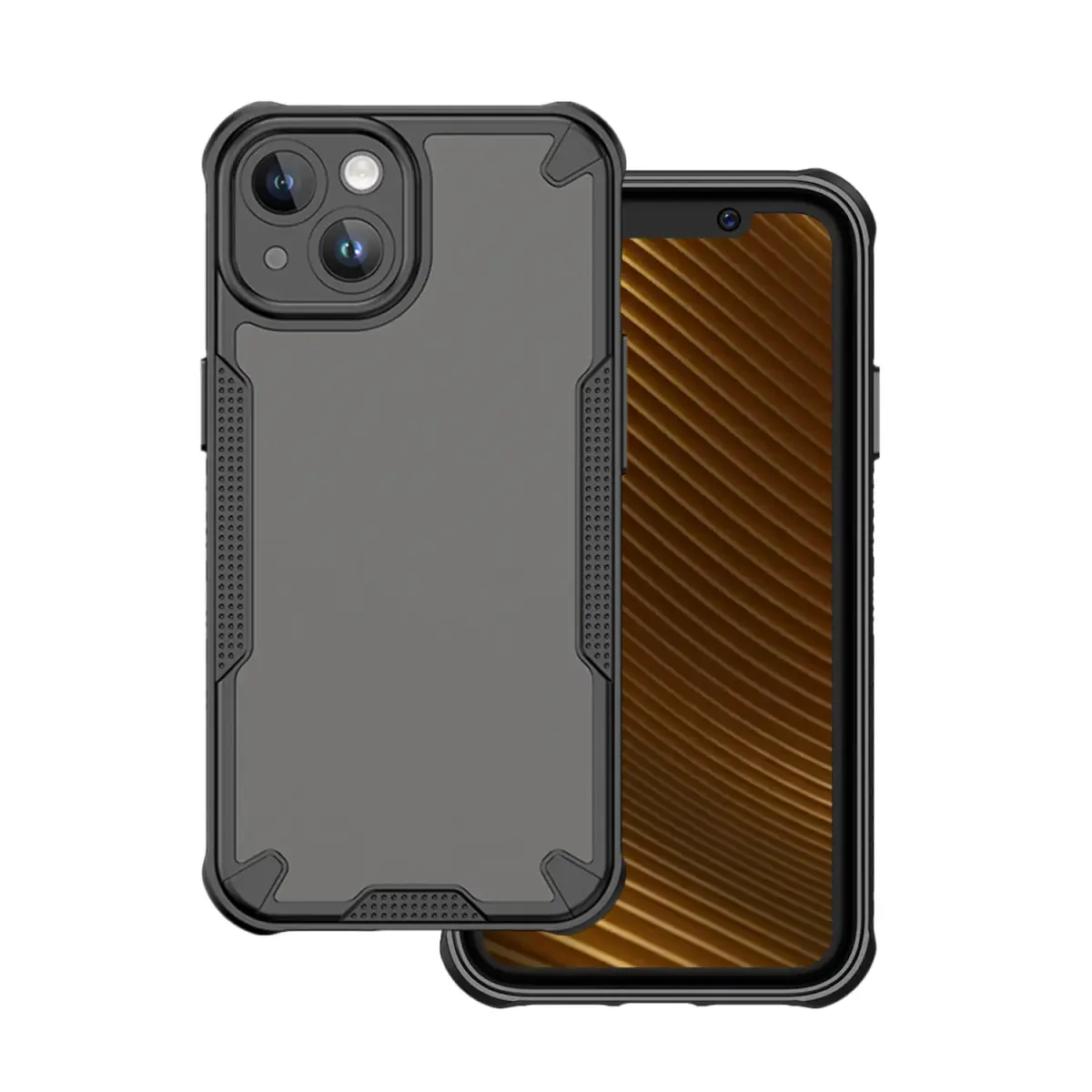 Defender Matt maciņš telefonam iPhone 14 melns