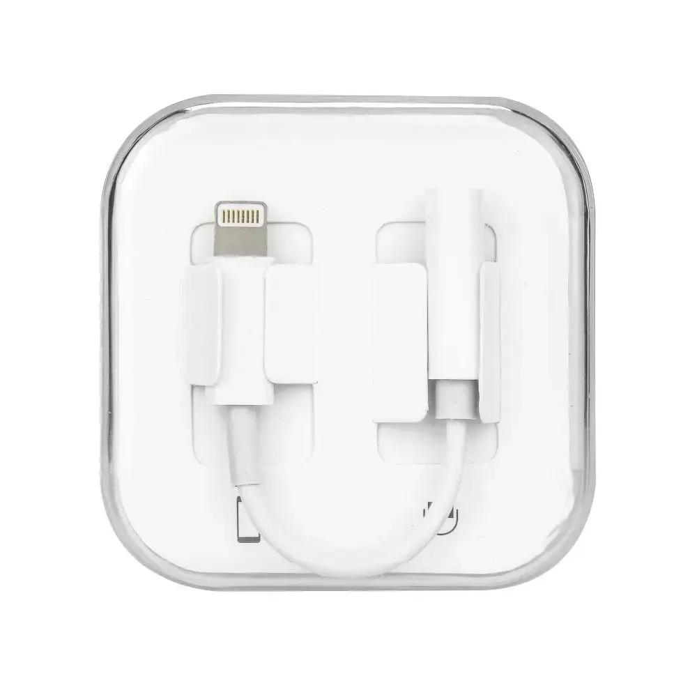 Adapter AUX Lightning (male) to Jack 3,5 mm (female) BOX white