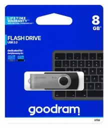 GOODRAM UTS2 Pendrive - 8GB USB 2.0 BLACK