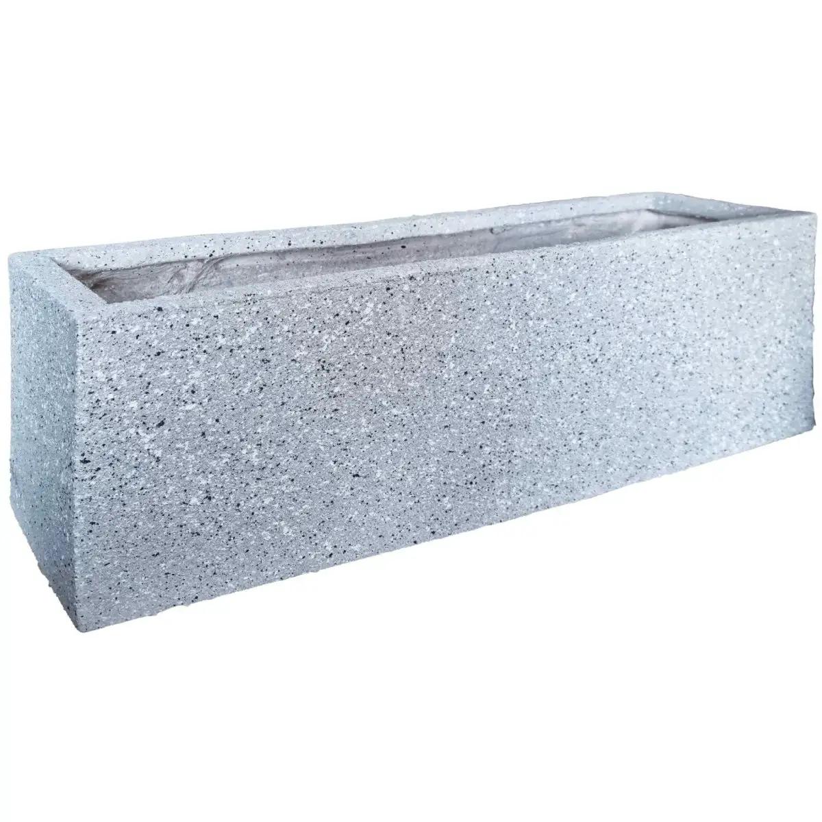 BESK Flower pots glass fiber 65x18x20cm