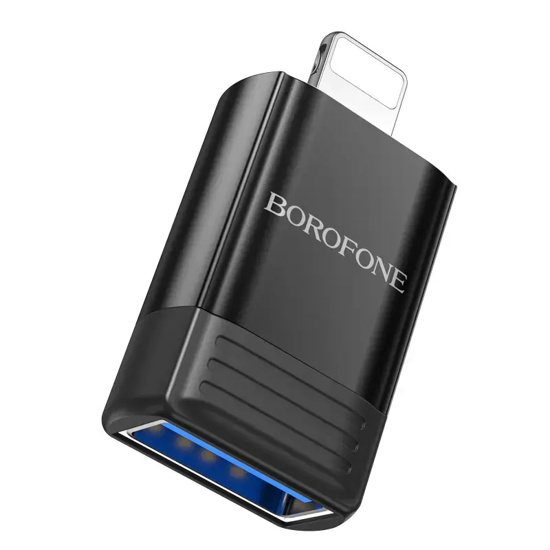 Borofone Adapter BV18 - Lightning to USB - black