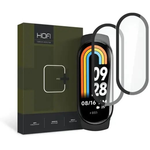 HOFI HYBRID GLASS HYBRID PRO+ 2-PACK XIAOMI SMART BAND 8 | 8 NFC BLACK