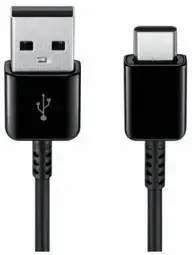 Samsung datu pārraides un uzlādes vads | USB-A uz USB-C | 1m | melns | 2 gab. komplekts