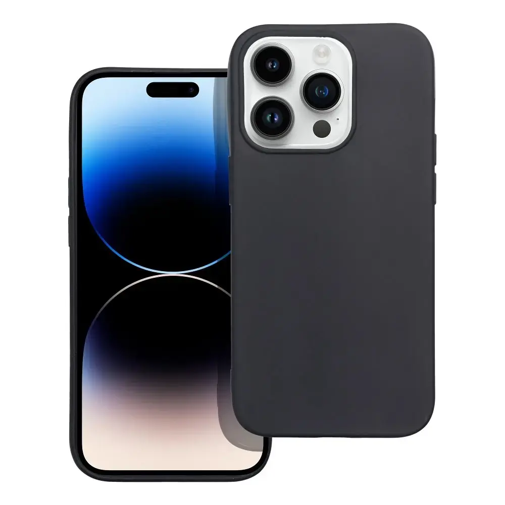 Matt maciņš telefonam iPhone 14 Pro melns