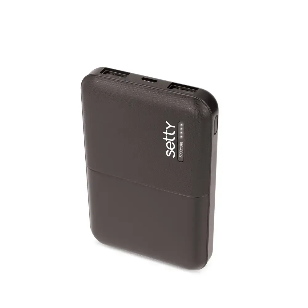 Setty SPB-05 išorinė baterija (powerbank) | 5 000 mAh | juodas