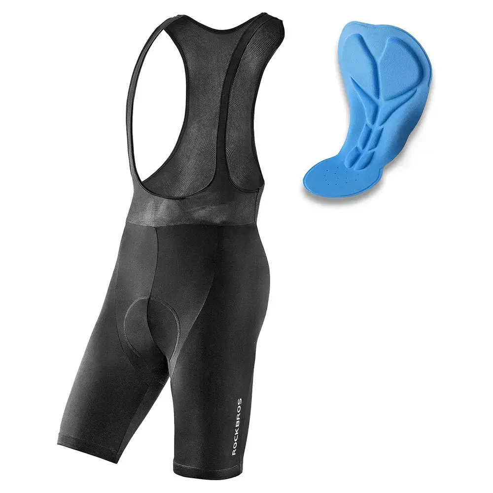 Rockbros RK20024XL bib shorts with XXXXL insert - black