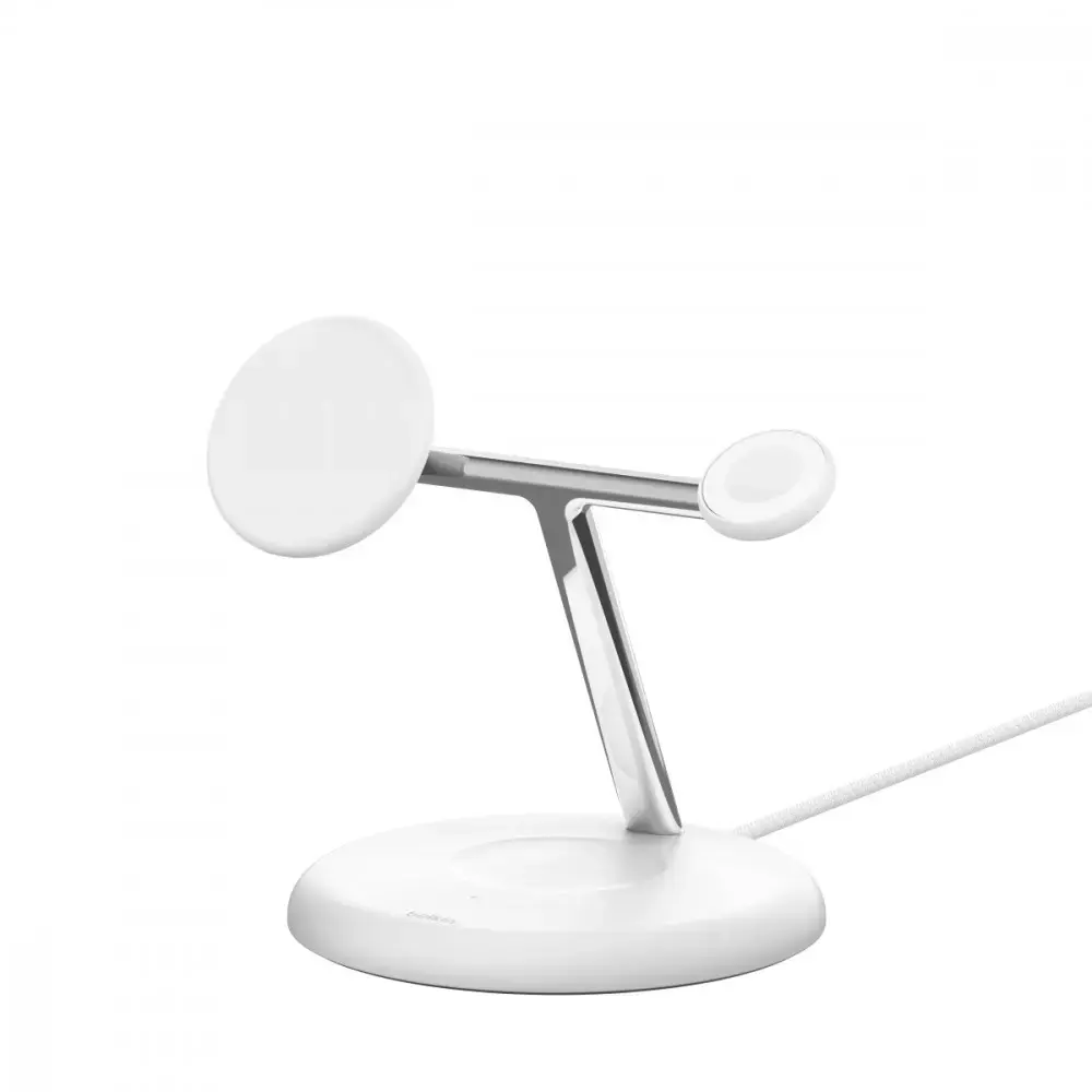 Boost Charge Pro 3-in-1 Qi2 15W white adjustabl