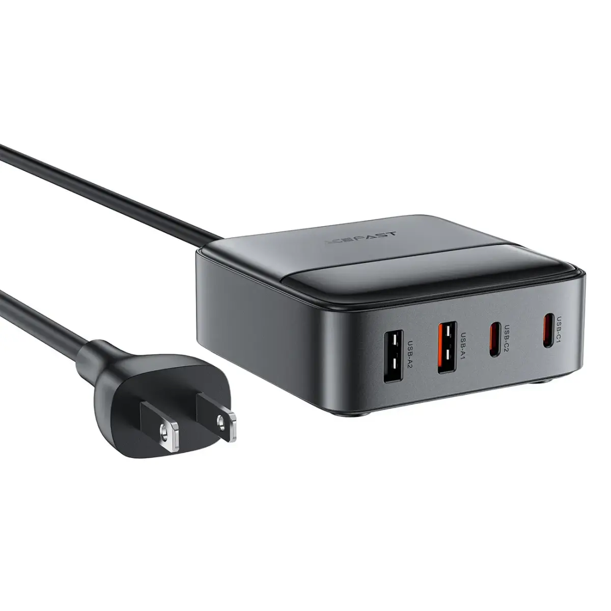 Acefast Z6 зарядное устройство | 65W | GaN | PD | USB-A | 2x USB-C | черное