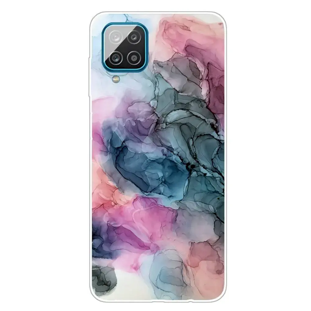 Fusion marble silikona aizsargapvalks Samsung A125 Galaxy A12 (dizains h)