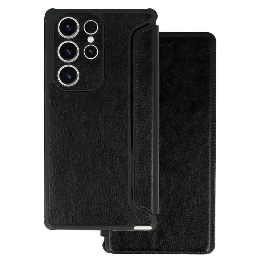 Razor Leather Book Case for Samsung Galaxy S23 Plus black