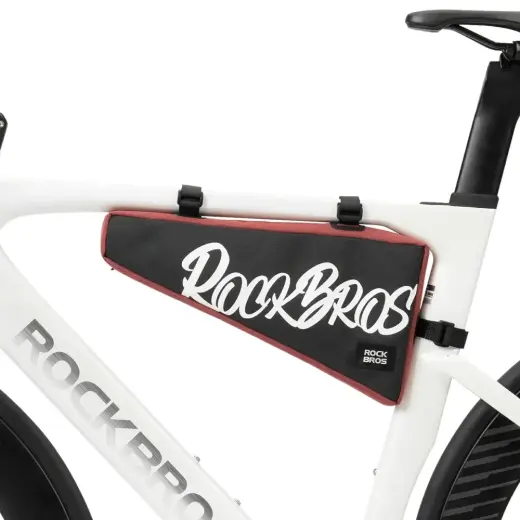 Torba rowerowa Rockbros G008 Flash Journey na ramę trójkątna XL 1,9 l - czarno-czerwona
