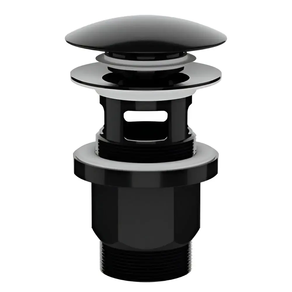 PLASTBRNO Sink drain 1 1/4" click-clack, black