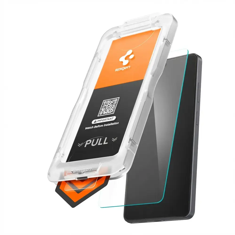 Spigen Glas.Tr Ez Fit Pro HD aizsargstikls telefona ekrānam Galaxy S26 Ultra ar uzstādīšanas rāmi