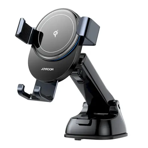 Joyroom Qi wireless 15 W car charger gravity phone holder (dashboard) gray (JR-ZS212)