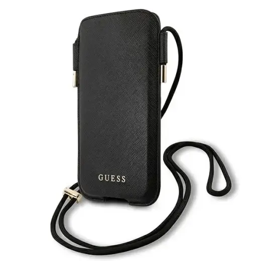 Guess Torebka GUHCP12LSAPSBK 6,7" czarny|black Saffiano