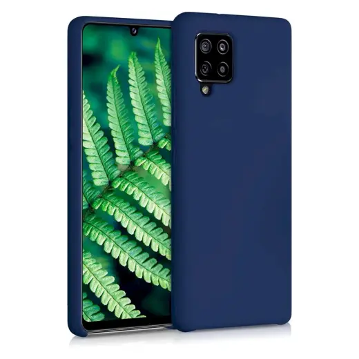 Fusion elegance fibre protect silicone case for Samsung A226 Galaxy A22 5G blue