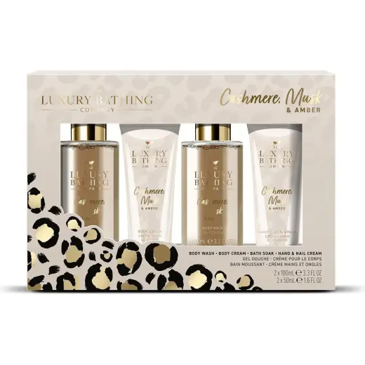 Grace Cole, Set Regalo Bellezza, Cashmere, Musk & Amber Körperpflege-Geschenkset 4-tlg (Set per La Cura Del Corpo)