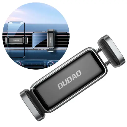 Dudao clamp car phone holder for ventilation grille air supply black (6973687242558)