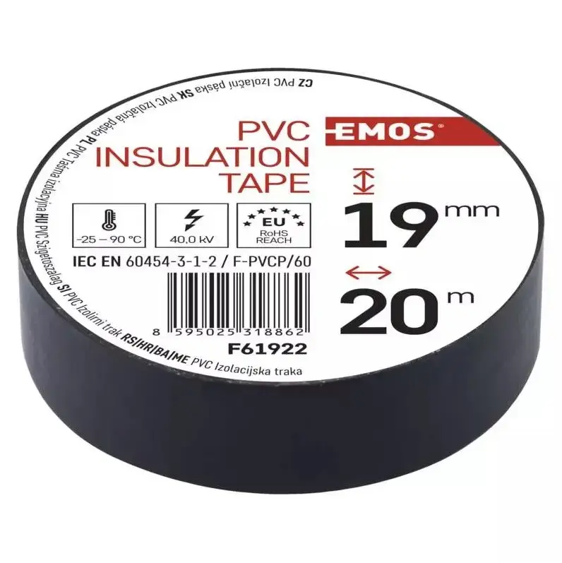 EMOS Elektroizolācijas lente PVC 0.13x19mm