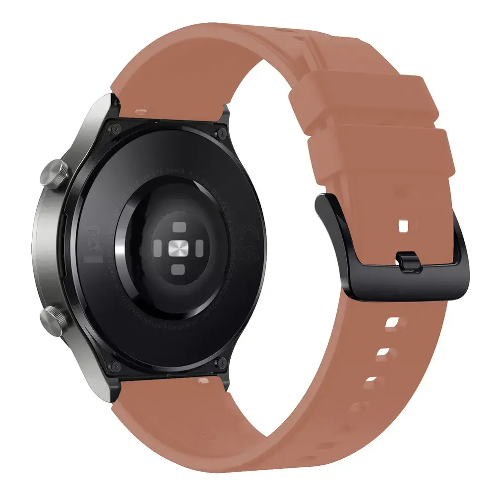 Silicone strap for Huawei Watch GT 2 / 3 / 4 / 2 Pro / 3 Pro / 4 Pro / GT 2e - burgundy