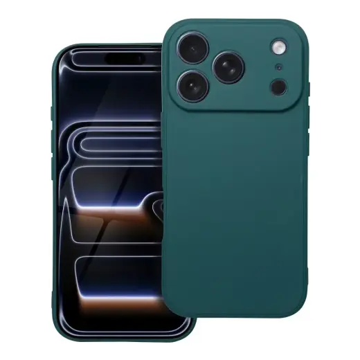 Matt telefono dėklas iPhone 17 Pro žalias