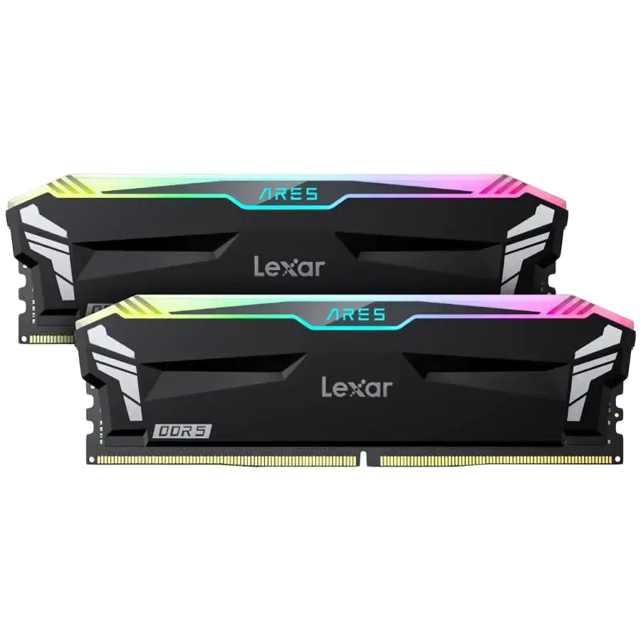 Lexar Ares 32GB DDR5 6400MHz (2x16GB KIT) CL32 DIMM, 1.4V, heatsink, RGB, Black