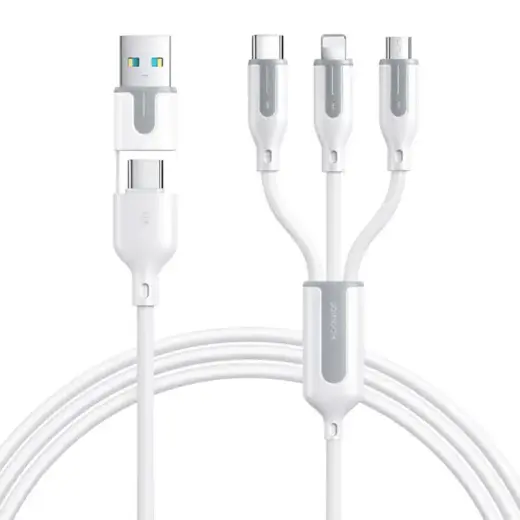 USB cable Joyroom  S-2T3018A15 5in1 USB-C | Lightning | 3.5A |1.2m (white)
