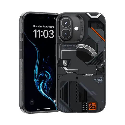 Benks Magnetic Mecha Series чехол для телефона iPhone 16 Plus чёрный