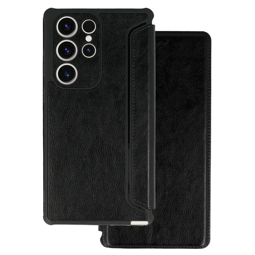 Razor Leather Book Case for Xiaomi Redmi Note 12 Pro Plus black