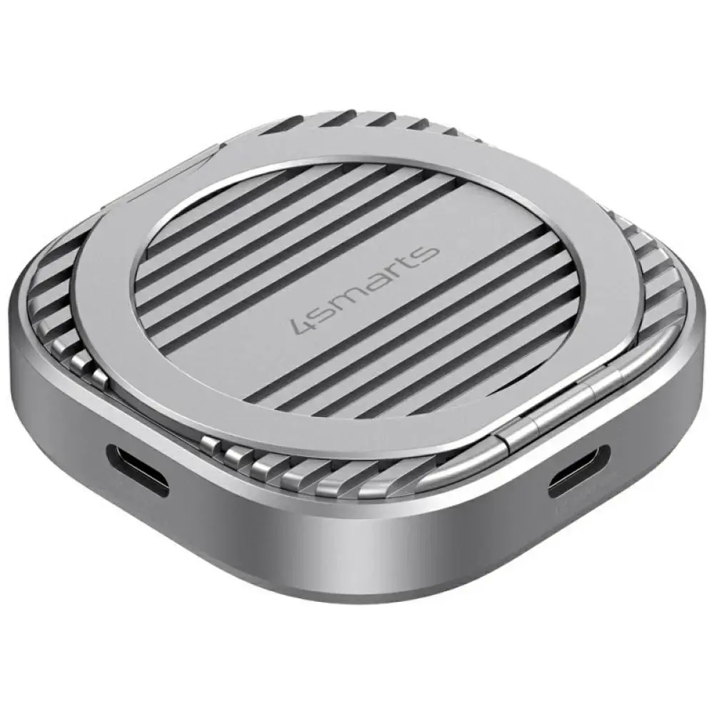 Magnētiskais SSD korpuss 4smarts līdz 4TB ar 3C MagSafe balstu pelēks 541311