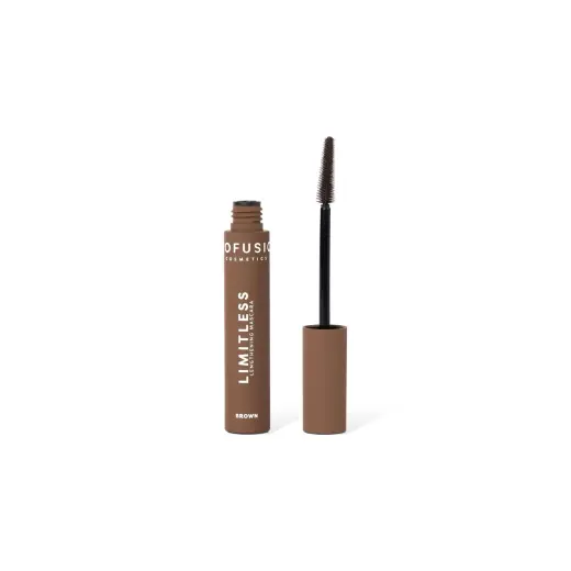 Profusion Cosmetics, Limitless, Lengthening & Volumizing, Mascara, Brown, 9 ml