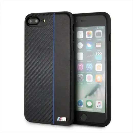 Etui hardcase BMW BMHCI8LCAPNBK iPhone 7 |8 Plus navy|niebieski Carbon