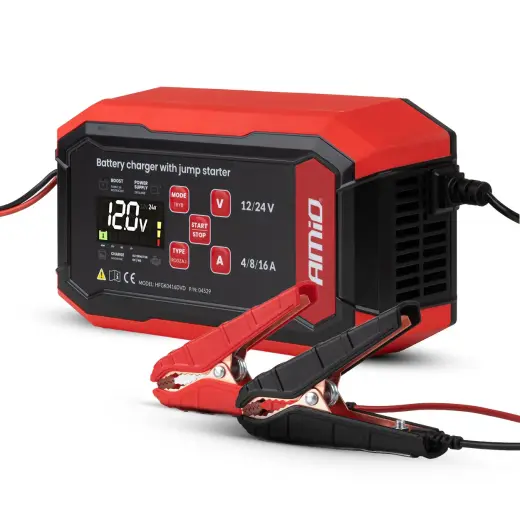 Digital battery charger BOOST AGM GEL STD LiFePo4 MAX 16A 12/24V PRO AMIO-04529