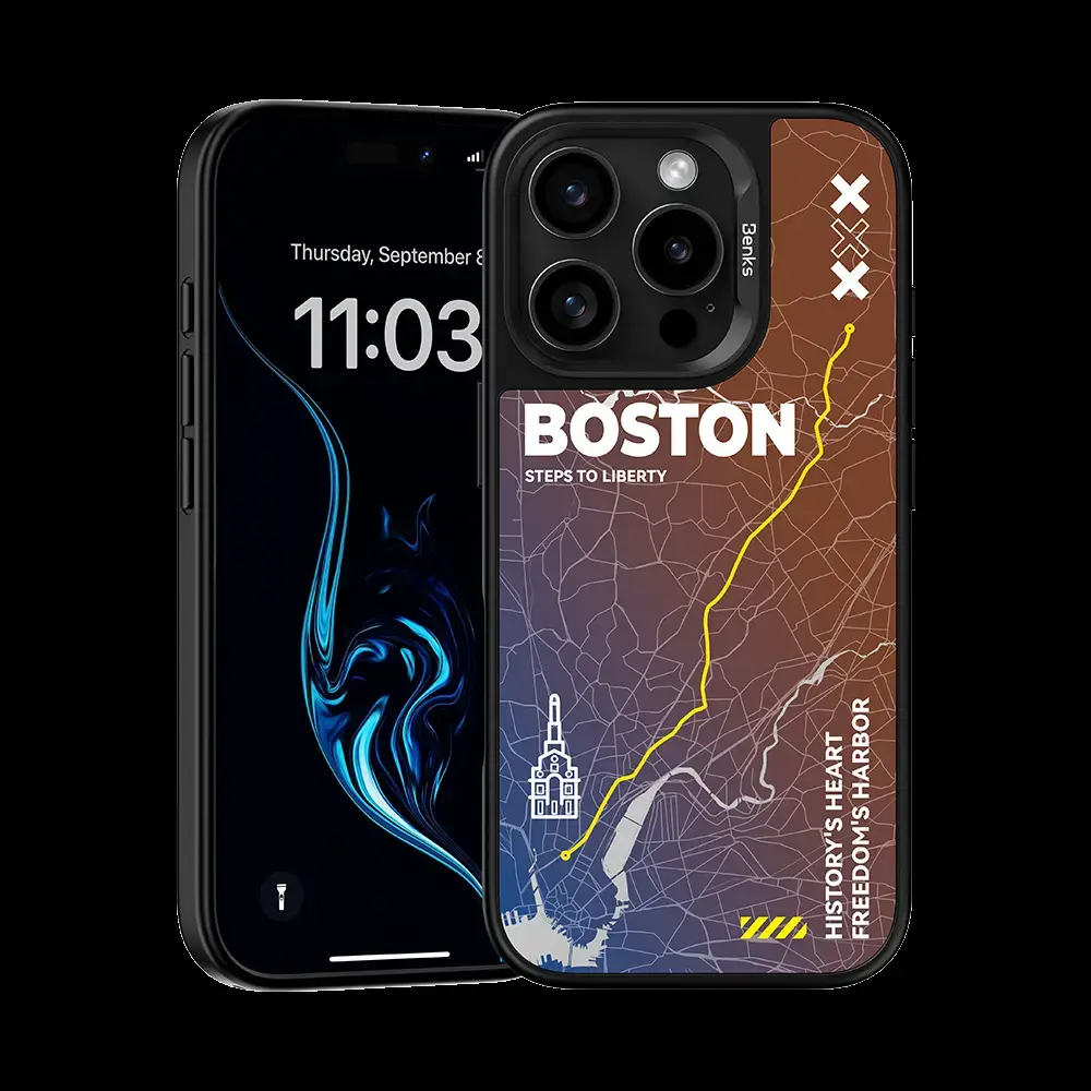 Benks Dynamic City Boston Case for Iphone 16 Pro