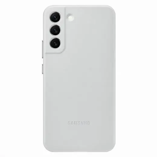 Samsung EF-VS906LJE Leather maciņš telefonam Samsung Galaxy S22+ pelēks