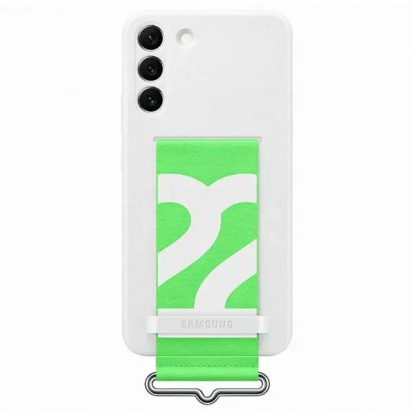 EF-GS906TWE Samsung Silicone Cover with Strap for Galaxy S22+ White