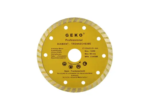 Pidev turbo servaga teemantketas 125x22,2mm GEKO Profi