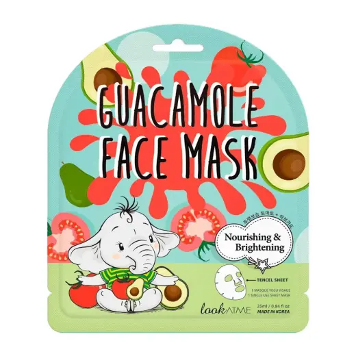 Look At Me, Look At Me, Guacamole, Brightening, Sheet Mask, For Face, 25 ml