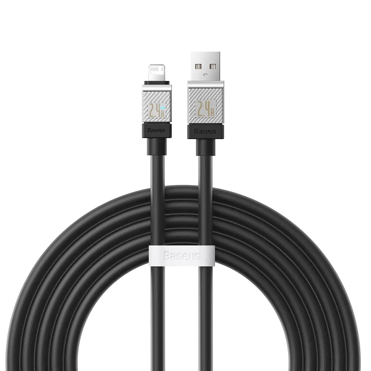 Baseus CoolPlay data transfer and charging cable | USB-A to Lightning | 12W | 2m | black