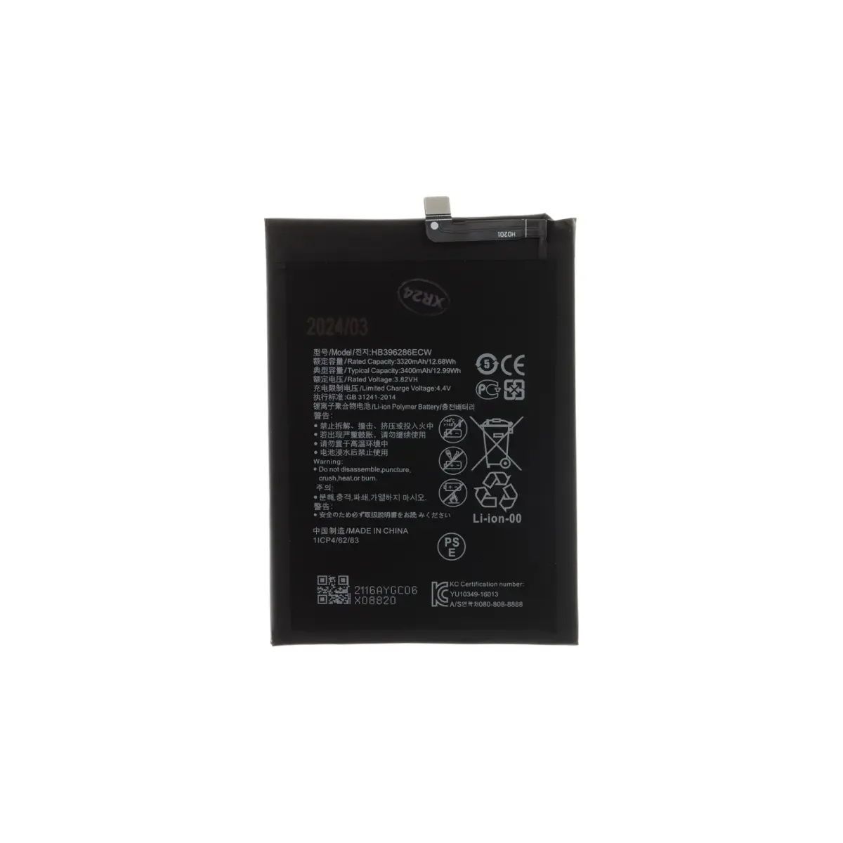 For_Huawei HB396286ECW Battery for Huawei 3400mAh