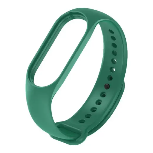 Fusion Accessories Wave viedpulksteņa siksniņa priekš Xiaomi Mi Band 7 | silikons | zaļa